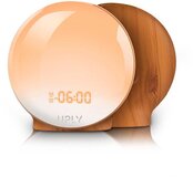 UPLY Wake Up Light - Lichtwekker met Radio, USB en 7 Kleuren - Hout