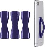 kwmobile Vingerhouder voor Smartphone - Set van 3 - Metallic Blauwpaars