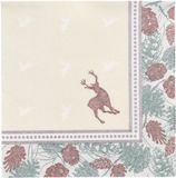 Papstar 50 Servetten ROYAL Collection 1/4 vouw 40 cm x 40 cm Majestic Deer
