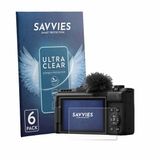 Savvies Screenprotector voor Canon PowerShot V1 Premium - Folie Beschermfolie transparant 6 Stuks