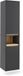 Vicco Viola Hoge kast – 38 x 170 cm met 2 deuren Grijs/Kunstnijverheid