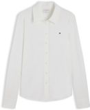 Tommy Hilfiger Dames L/S Polo Wit (Ecru) XS
