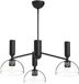 Alora Mood LED Kroonluchter | 3X E27 Max 60W | Matte Black