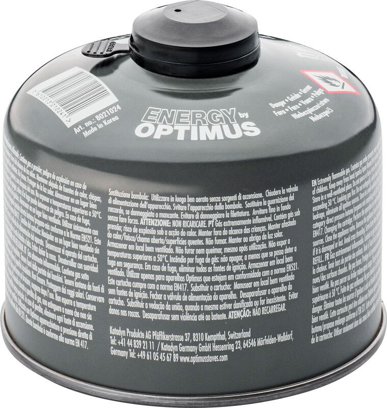Optimus 4-Season Gas Cartridge 230g - Grey - 2023