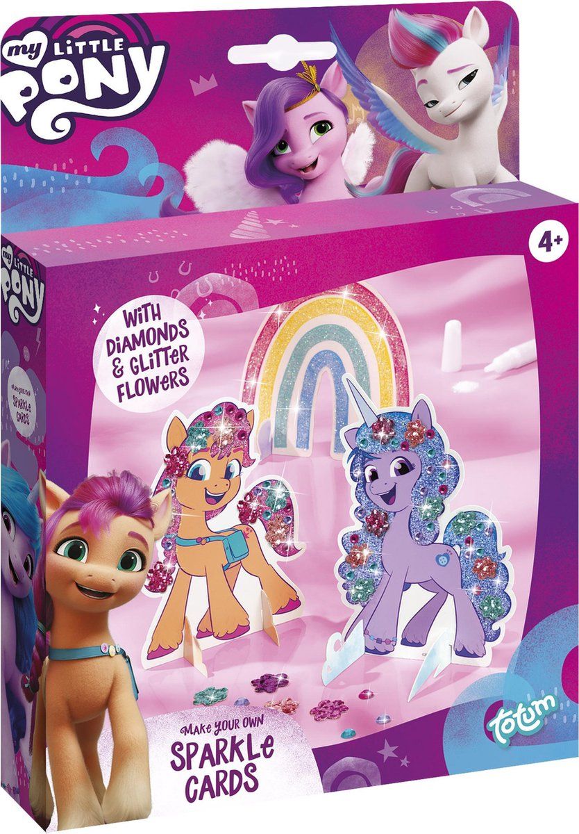 Totum My Little Pony Diamond Painting Cards - 4+ jaar