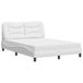 vidaXL Lit avec matelas "Hvar" similicuir blanc 140x200 cm
