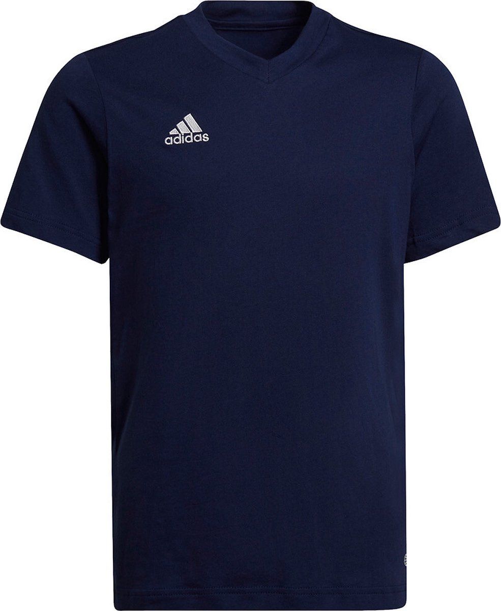 Adidas ENT22 Tee Y Team Navy Blue 2 - Blauw - Katoen - 2022