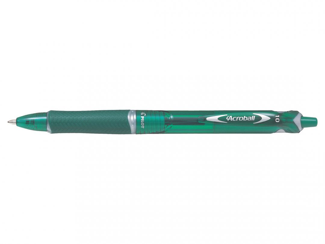Pilot Acroball Groene Balpen - Groene Inkt - 1 mm Punt - Navulbaar