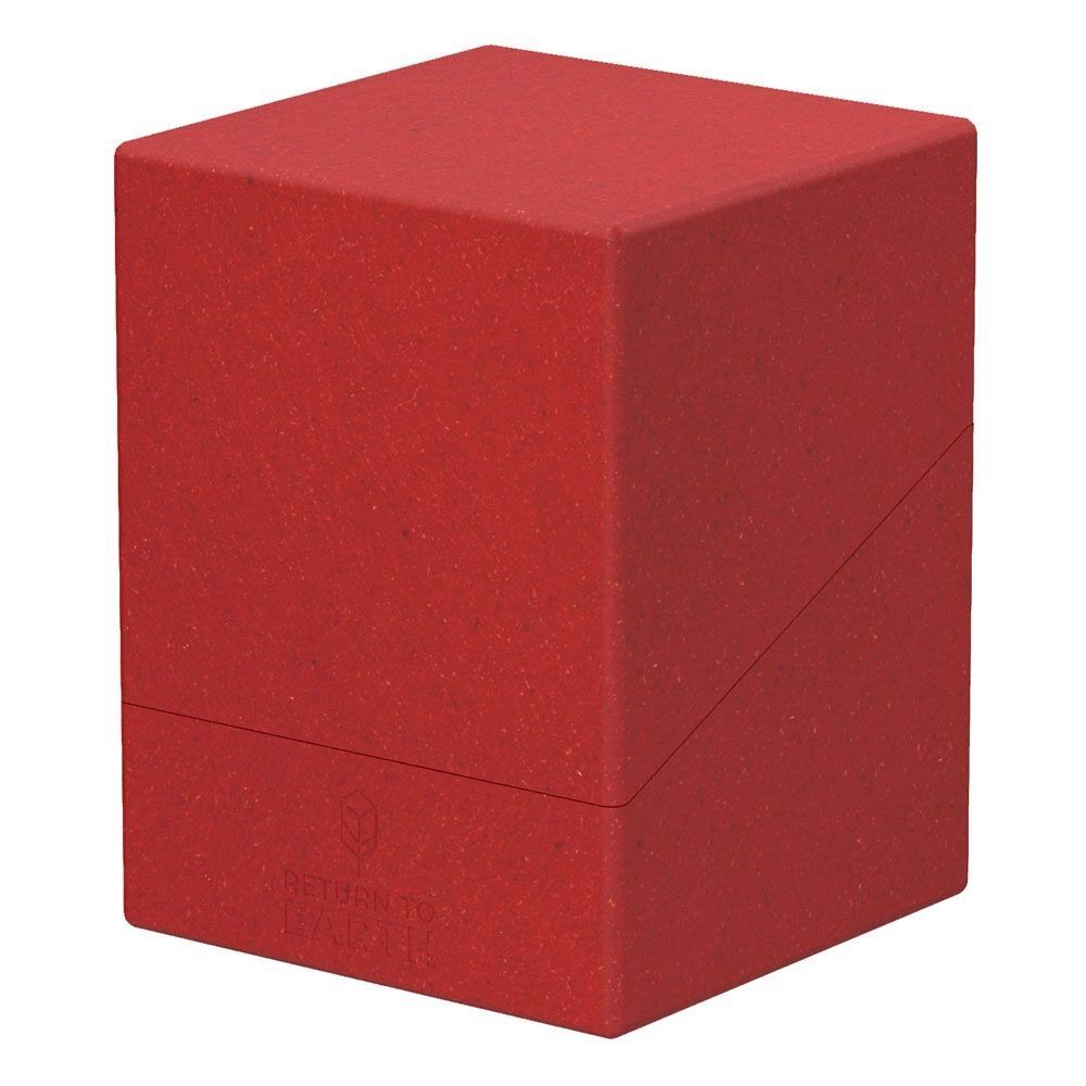 Return To Earth Boulder Deck Case 100+ Standard Size Red - Ultimate Guard