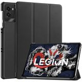 Just in Case Book Case for Lenovo Legion Tab (Gen 3) - Black - Faux Leather