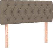 vidaXL Hoofdbord 90x7x78/88 cm stof taupe