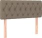 vidaXL Hoofdbord 90x7x78/88 cm stof taupe