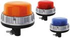 HELLA 2XD 011 557-211 LED-Flitslamp - K-LED 2.0 R - 12/24V - Blauw - Pijp aansluiting