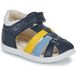 GEOX SANDAL MACCHIA PEUTER Sandalen - MARINEBLAUW/DONKERGEEL - Maat 19