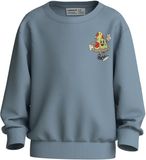 NAME IT Jongens Sweater NMMVASHA LS NREG SWEAT UNB - Ashley Blue - Maat 110