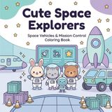 Cute Space Explorers Coloring Book