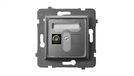 Ospel GPA-1UF/m/70 stopcontact IP20, 71 mm, 39 mm, 71 mm, 60 g, grijs