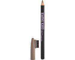 Maybelline New York Quick Shaper Wenkbrauwpotlood - Soft Brown - 3 stuks
