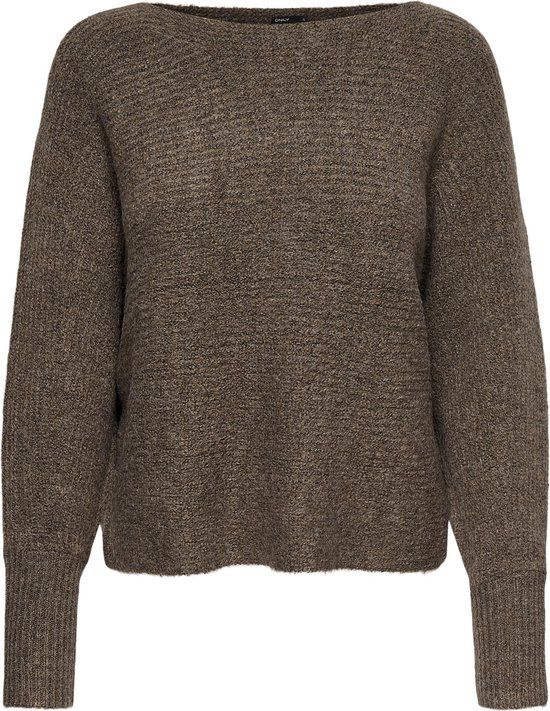 ONLY ONLDANIELLA L/S PULLOVER KNT NOOS Dames Trui - Major Brown - Maat M