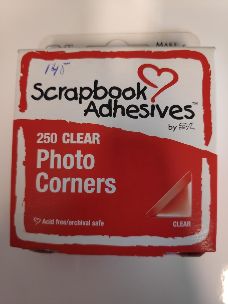 Scrapbook Adhesives Fotohoekjes 250 Stuks 10 X 10 Mm Transparant