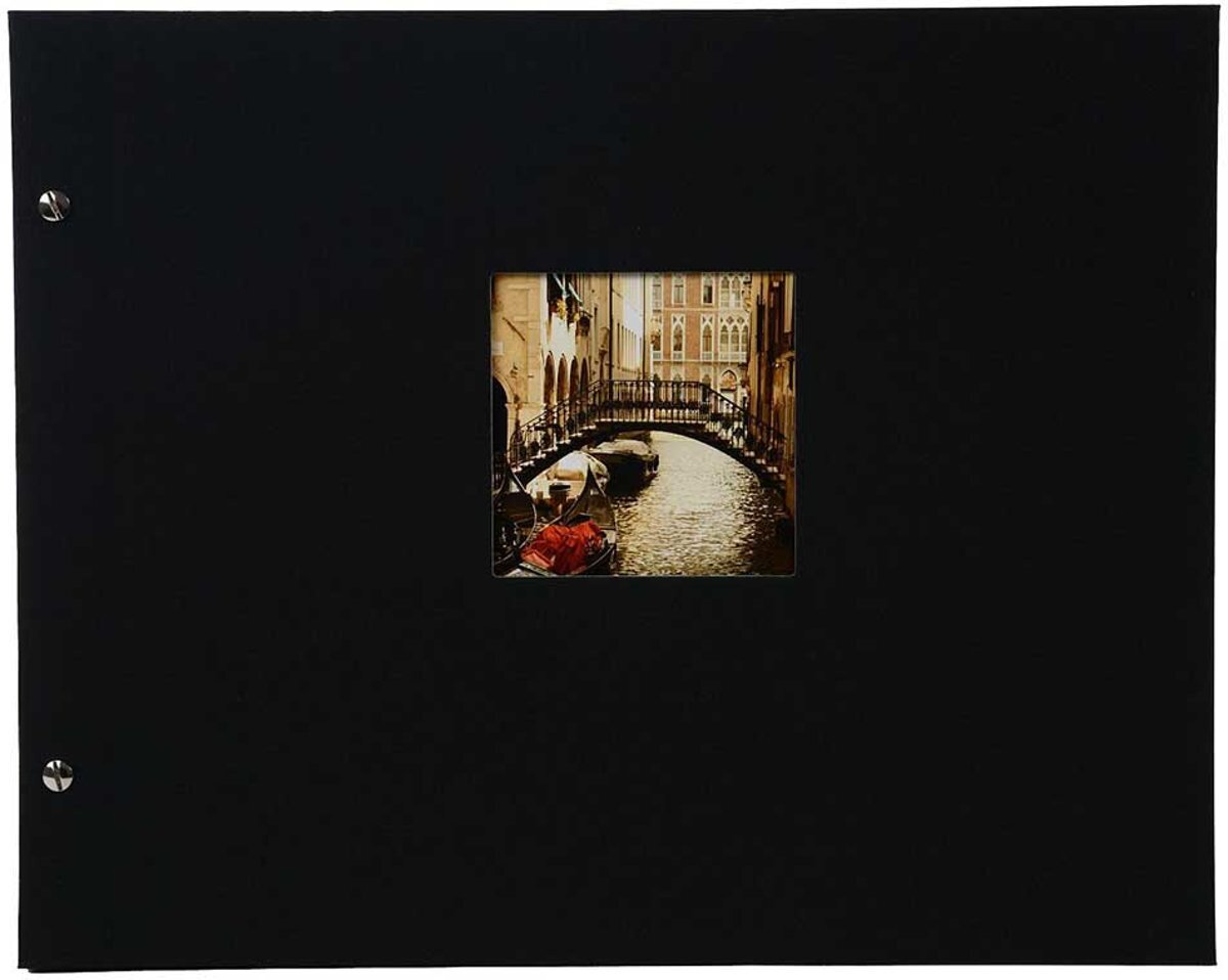 Goldbuch Bella Vista losbladig album 39x31 Black - zwarte bladen