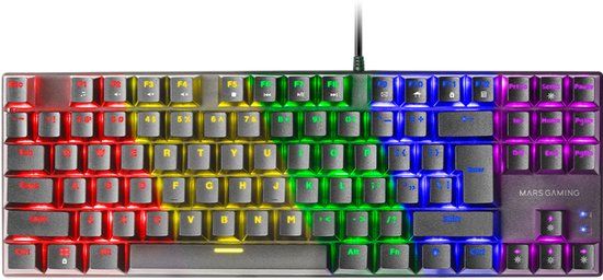 Mars Gaming MK80 Toetsenbord Gamen USB Italiaans Zwart