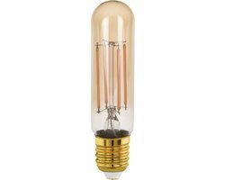 EGLO LED buis E27 dimbaar Edison lamp Golden Vintage Retro verlichting 4 Watt (komt overeen met 28 Watt) 300 Lumen Warm Wit Goud 1700 Kelvin T32 Ø 3,2 cm