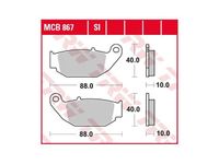 TRW remblokken "mcb 867" brake pads organ. mcb 867
