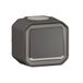 Legrand Lichtknop, 10 A, Plexo, waterdicht conform IP55, volledige verlichtingsregeling, inbouwklaar, oppervlaktemontage, antraciet, 069782LE