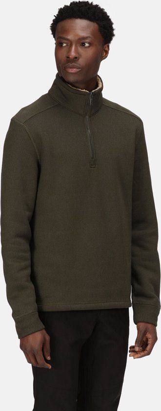 Regatta Galador Fleece Trui Heren - Groen - Maat S - Halve Rits - Herfst/Winter 2021