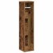 vidaXL Badkamerkast met rolhouder oud hout 20,5x20x90 cm