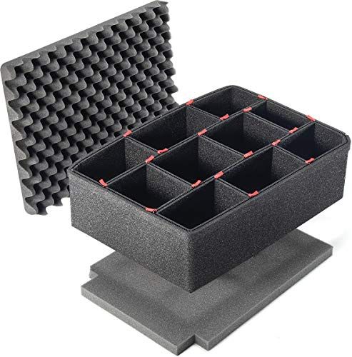 Peli 1520 TrekPak scheidingswandset - Zwart