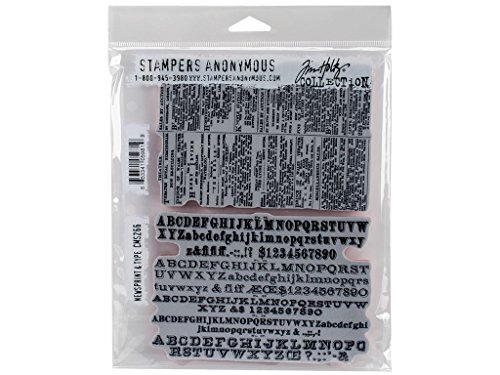 Stampers Anonymous Tim Holtz Cling Postzegels 7-Inch x 8,5-Inch-Kartonnen en Type