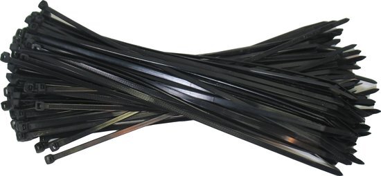 RL Sales Kabelbinders 4.8 x 368 mm. zwart zak 1000 stuks