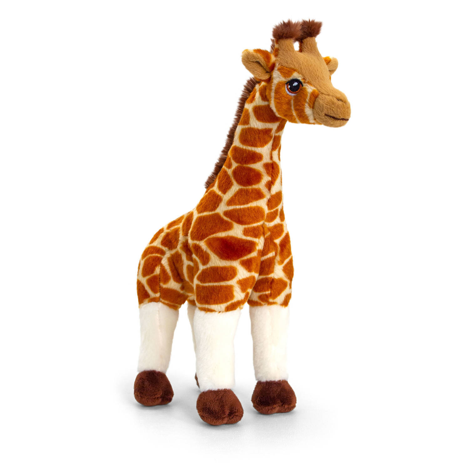 Keel Toys Pluche knuffel dieren giraffe 30 cm - Knuffelbeesten speelgoed