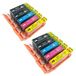 Canon Cartouches d'encre pour Canon PIXMA, pack de 10, PGI-520/CLI-521