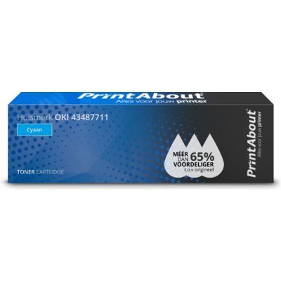 PrintAbout Compatible Toner Cartridge for OKI C8600/C8800 - Cyan - 6,500 Pages