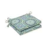 Pillow Perfect Delancey Lagoon Squared Corners zitkussen 20x20, blauw, 20 inch L X 20 inch B X 3 inch, D