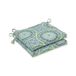 Pillow Perfect Delancey Lagoon Squared Corners zitkussen 20x20, blauw, 20 inch L X 20 inch B X 3 inch, D