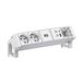 Bachmann DESK2 ALU WIT 2xUTE 1xCM 1xUSB A/C 22W 0,2m GST18