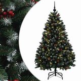 vidaXL Kunstkerstboom groen met kerstballen 150 cm 150 LED's Warmwit