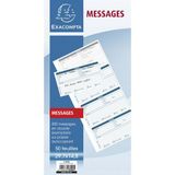 Exacompta 5x Notitieboekje 29,7x14,8cm - telefoonboodschappen (4 per blad) - 50 bladen dupli zelfkopiërend - 13290E