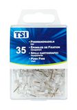 TSI 48310 prikbordnaalden, verpakking van 35 stuks, helder