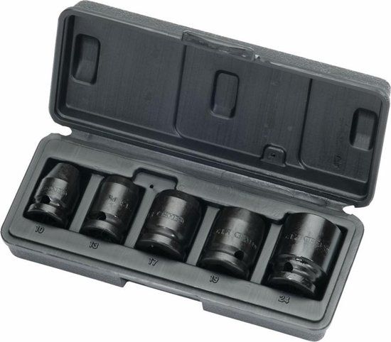 Gedore K 19-028 Krachtdoppenset 5-delig 1/2" - 10-24 mm - 1646923