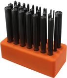 NEIKO 02621A transferponsset met premium warmtebehandelde ponsen van gelegeerd staal, perforatieset, ponsmaten 3/32\" tot 1/2\", 28-delige set