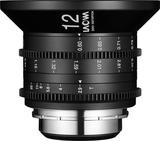 Laowa 12mm t/2.9 Zero-D Cine Lens - Black - EAN: 6940486701296