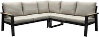 AVH-Collectie Lola hoek loungeset 3-delig aluminium antraciet