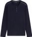 Tom Tailor Chemise à manches longues en coton - Taille S - Tricoté Bleu marine