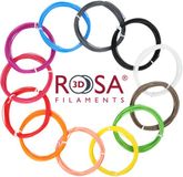 ROSA3D PLA Set 12 basic Kleuren 30 g Per kleur (10 m) 1,75 mm voor 3D-pennen Filament