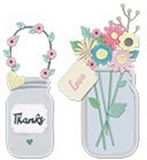 Sizzix Thinlits Snijmal Set - Jar Of Flowers - 17 stuks